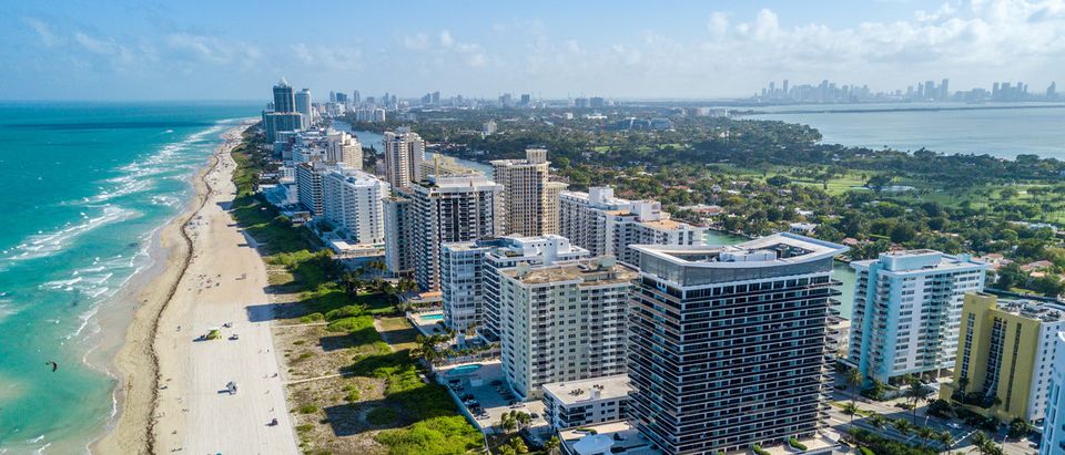 Arial view of Miami Beach coastline. (Shutterstock/ South Florida Aerials)