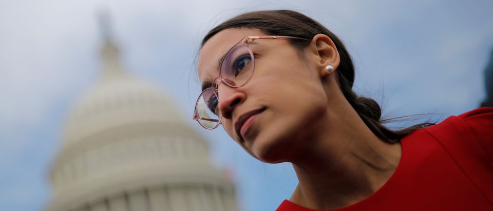 Democratic Representative-elect Ocasio-Cortez attends class photo for new members of the House on Capitol Hill in Washington