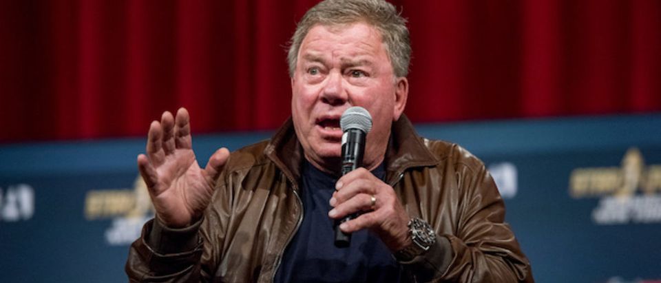 Actor William Shatner on the main stage during "Star Trek: Mission New York" day 3 at Javits Center on September 4, 2016 in New York City. (Photo by Roy Rochlin/Getty Images)