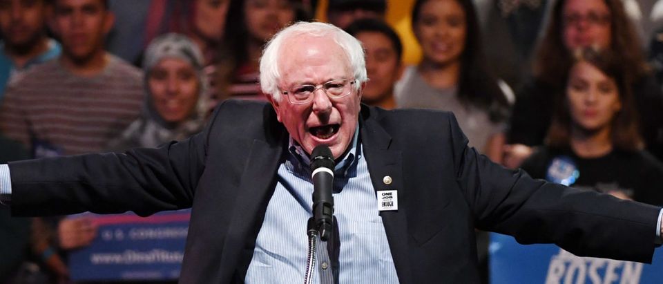 Sen. Bernie Sanders Attends Rally For Nevada Democrats In Las Vegas