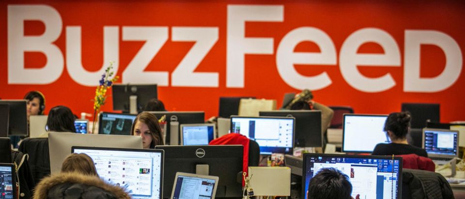 Buzzfeed employees work at the company's headquarters in New York Jan. 9, 2014. REUTERS/Brendan McDermid