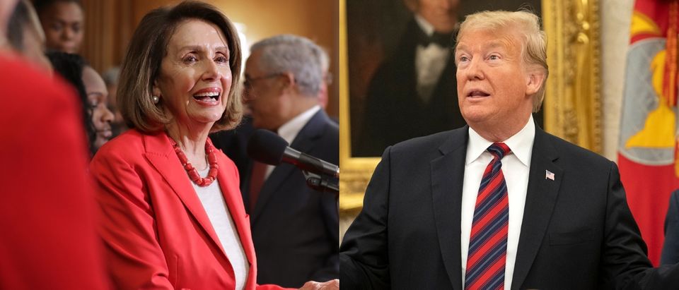 House Speaker Nancy Pelosi and President Donald Trump are at an impasse on reopening the federal government. Chip Somodevilla/Getty Images and Ron Sachs-Pool/Getty Images