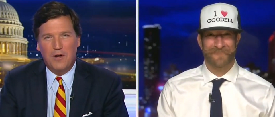 David Portnoy discusses Roger Goodell with Tucker Carlson (Fox News screengrab)