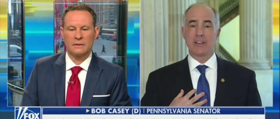 Democratic Sen Bob Casey Says He's Open To Any Border Security Measures That The Experts Recommend -- Except A Wall -- Fox & Friends 1-30-19