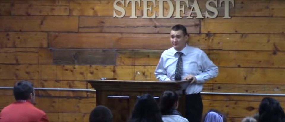 Donnie Romero resigns as pastor. (YouTube Screenshot/Stedfast Baptist Church)