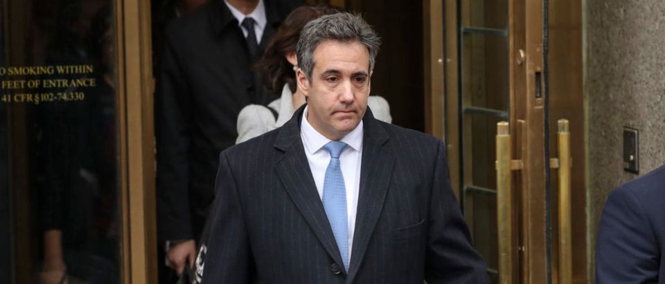 NEW YORK, NY - DECEMBER 12: Michael Cohen, President Donald Trump's former personal attorney and fixer, exits federal court after his sentencing hearing, December 12, 2018 in New York City. Cohen was sentenced to 3 years in prison after pleading guilty in August to several charges, including multiple counts of tax evasion, a campaign finance violation and lying to Congress. (Photo by Drew Angerer/Getty Images)