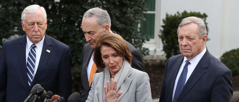 Congressional Democrats Speak To The Press After Meeting With President Trump On Shutdown At The White House