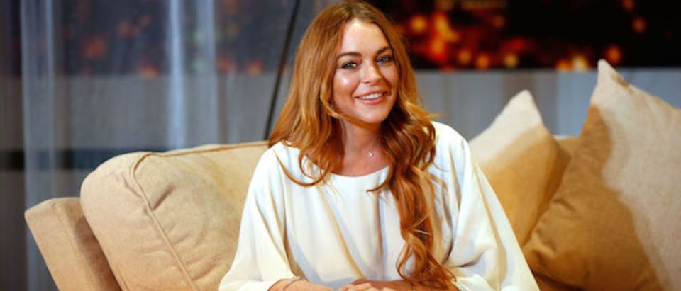 Lindsay Lohan attends a photocall for "Speed The Plow" at Playhouse Theatre on September 30, 2014 in London, England. (Photo by Tim P. Whitby/Getty Images)