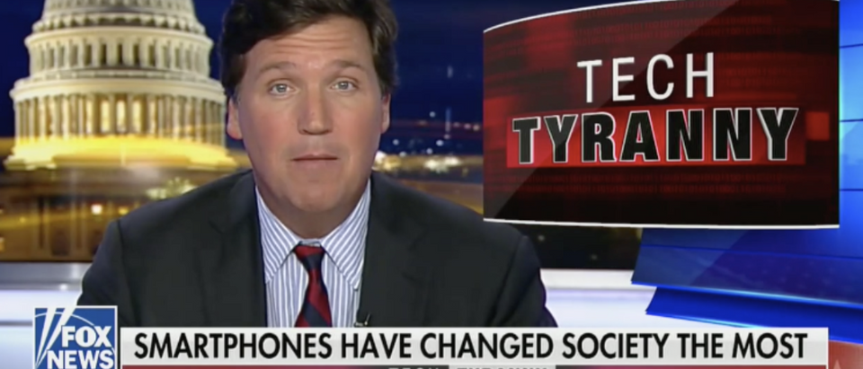 Tucker Carlson on big tech and the addiction to smartphones