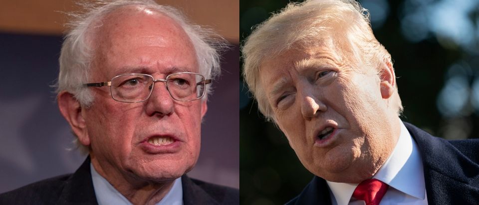 Both Independent Vermont Sen. Bernie Sanders and President Donald Trump have criticized the pharmaceutical industry for high drug prices, but Sanders called on Trump to support his new drug cost legislation Jan. 10, 2019. Tasos Katopodis/Getty Images and Chris Kleponis - Pool/Getty Images
