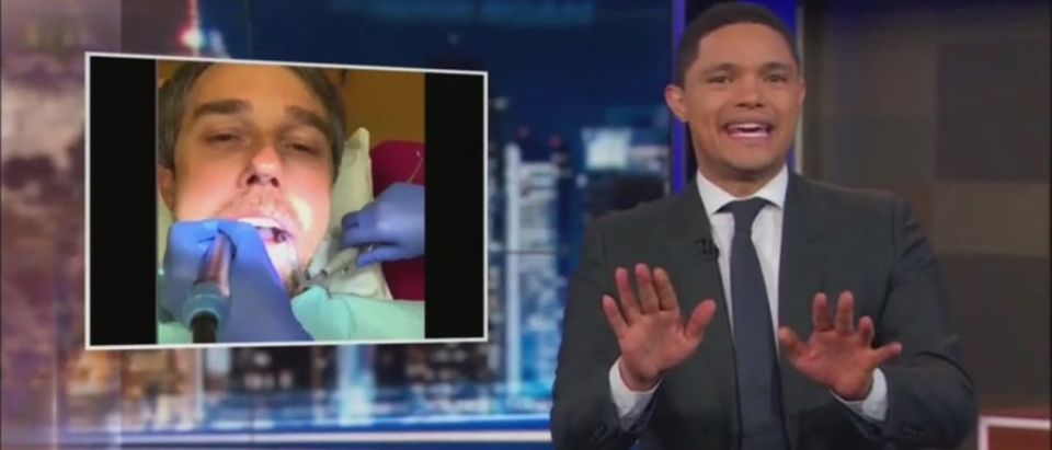 Trevor Noah Mocks Beto O'Rourke For Live Streaming His Dental Cleaning And Compares Him To A Child -- The Daily Show 1-11-19