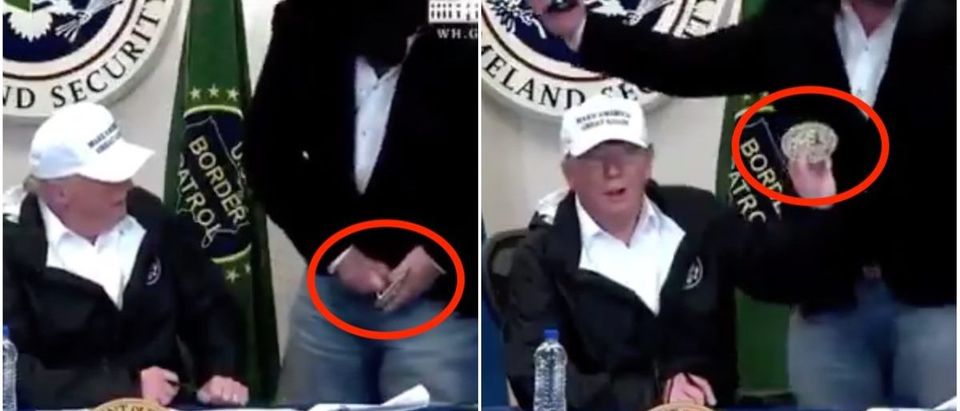Rancher Gifts Trump His Belt Buckle In Texas (White House Feed: January 10, 2019)