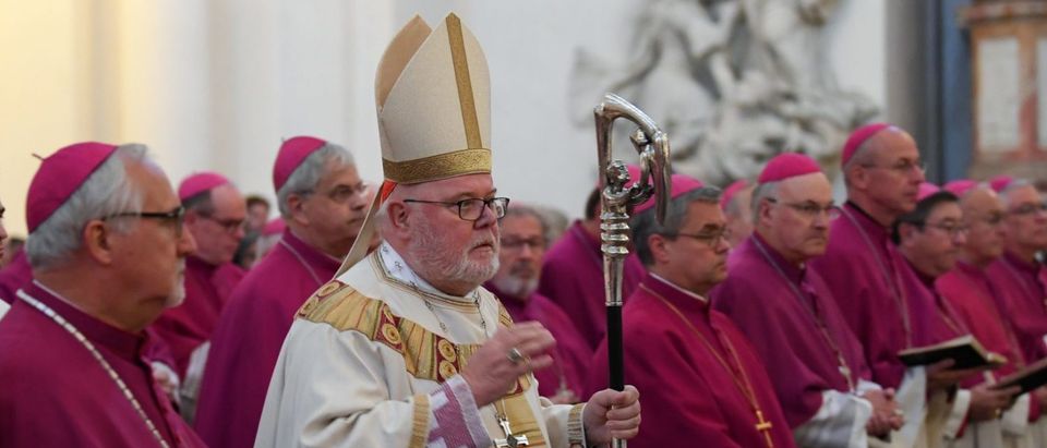 Cardinal Reinhard Marx, archbishop of Munich and chairman of the German Bishops' Conference, leads the opening mass of the conference in the cathedral on Sept. 25, 2018 in Fulda, western Germany. (ARNE DEDERT/AFP/Getty Images)