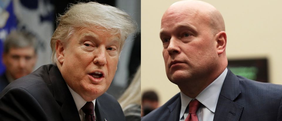 President Donald Trump (L) appointed Matthew Whitaker (R) acting Attorney General of the U.S. Chip Somodevilla/Getty Images and Alex Wong/Getty Images