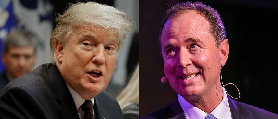 President Donald Trump went after Rep. Adam Schiff on Twitter Feb. 8, 2019. Chip Somodevilla/Getty Images and Ben Gabbe/Getty Images for The New Yorker