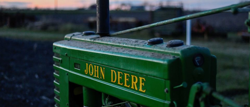 A 1941 Model H John Deere tractor is photographed at a farm in Hutto, Texas, U.S., Feb. 16, 2017. REUTERS/Mohammad Khursheed