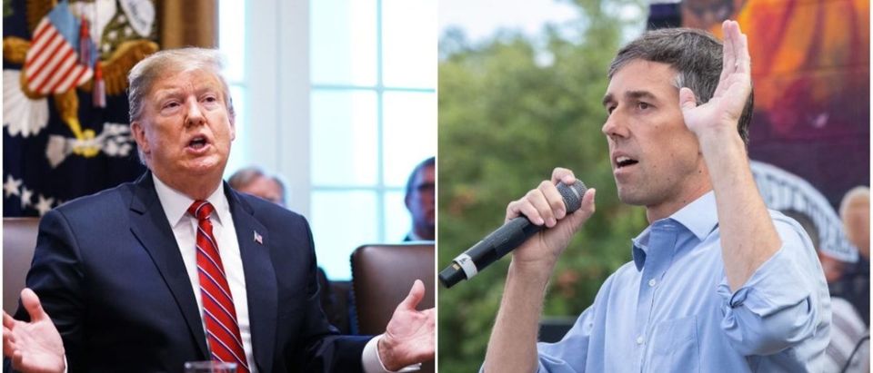 Left: President Donald Trump (Getty Images), Right: Beto O'Rourke (Getty Images)