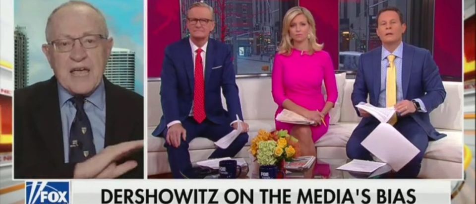 Dershowitz Says The Media Must Apologize To The American Public Following Mueller Report Revelation -- Fox & Friends 3-25-19 (Screenshot/Fox News)
