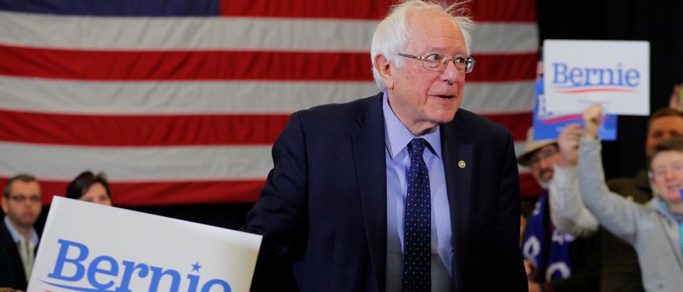 Democratic 2020 U.S. presidential candidate Sanders takes the stage in Concord