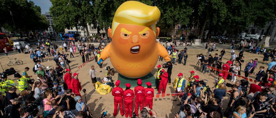 Protests Against Donald Trump's Visit Take Place Across The UK