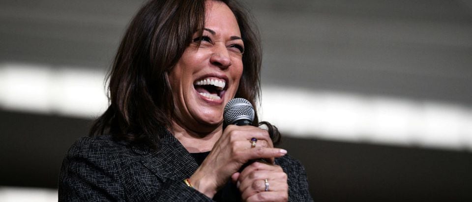 U.S. 2020 Democratic presidential candidate Kamala Harris takes the stage for a rally at Texas Southern University in Houston, Texas, U.S., March 23, 2019. REUTERS/Loren Elliott