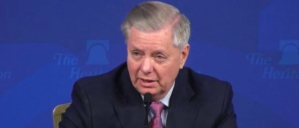 Senate Judiciary Committee Chairman Lindsey Graham speaks at Heritage Foundation event, March 14, 2019. (YouTube/Heritage)