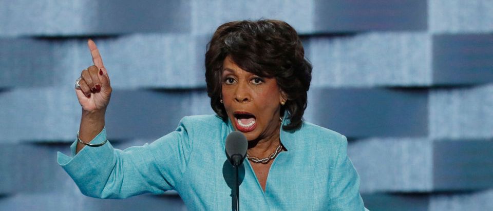 U.S. Representative Maxine Waters speaks on the third day of the Democratic National Convention in Philadelphia, Pennsylvania, U.S. July 27, 2016. REUTERS/Mike Segar