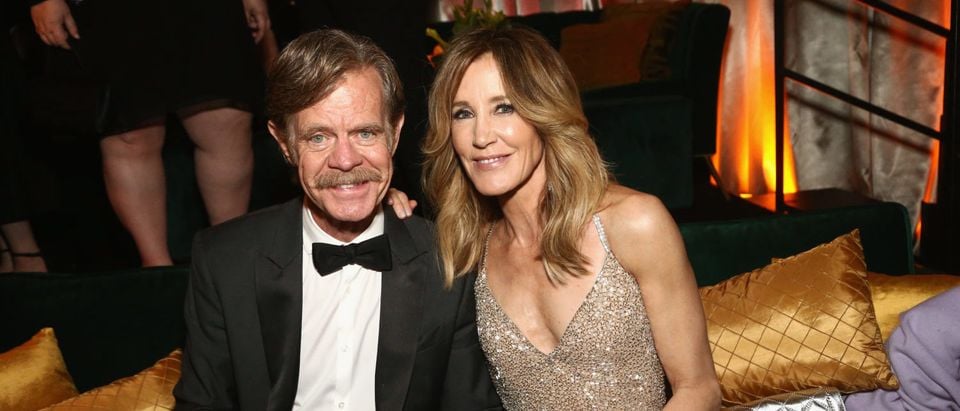 LOS ANGELES, CA - JANUARY 06: Felicity Huffman (R) and William H. Macy attend the Netflix 2019 Golden Globes After Party on January 6, 2019 in Los Angeles, California. (Photo by Tommaso Boddi/Getty Images for Netflix)