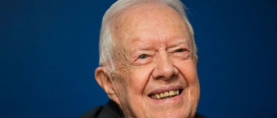 Jimmy Carter Signs Copies Of His New Book 'Faith: A Journey For All'