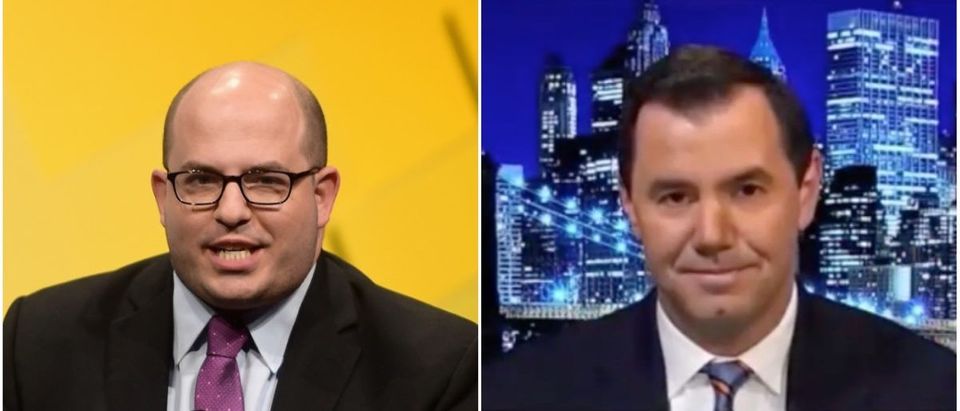 Left: Brian Stelter (Getty Images), Right: Joe Concha (YouTube Screenshot)