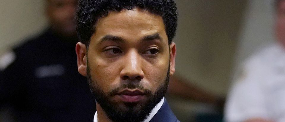 Actor Jussie Smollett makes a court appearance at the Leighton Criminal Court Building in Chicago, Illinois, U.S., March 14, 2019. E. Jason Wambsgans/Pool via REUTERS/File Photo