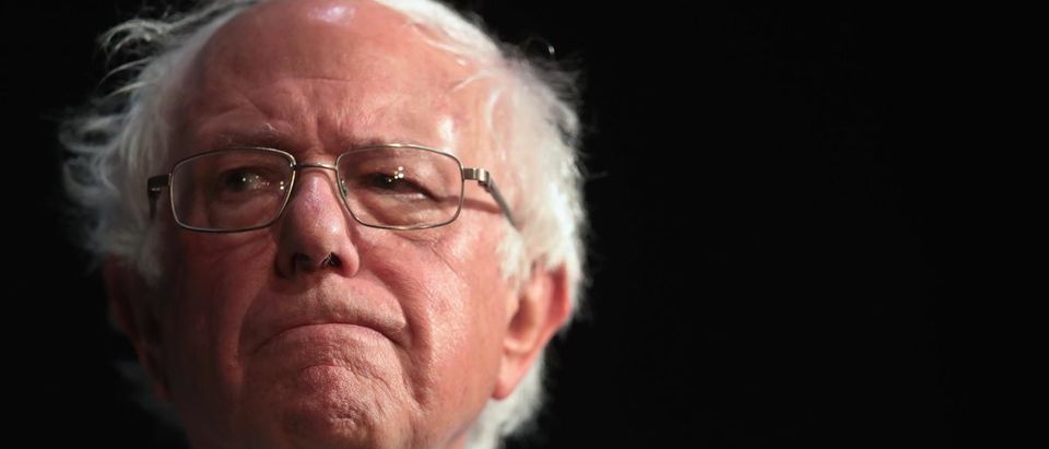 Democratic presidential candidate Senator Bernie Sanders (I-VT) host a campaign rally at the Fairfield Arts and Convention Center on April 06, 2019 in Fairfield, Iowa. (Photo by Scott Olson/Getty Images)