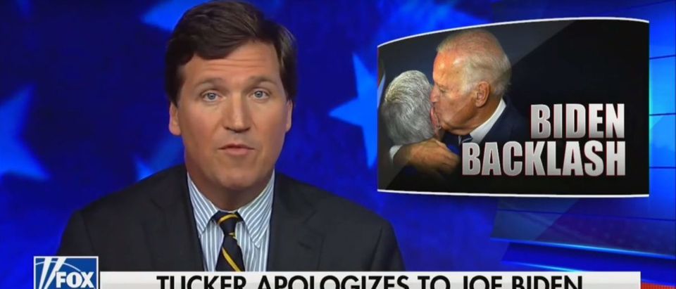 Tucker Apologizes To Biden For Equating Eskimo Kisses With Rape