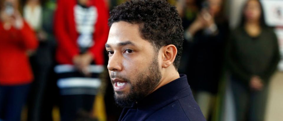 Actor Jussie Smollett Appears Outside Of Court After It Was Announced That All Charges Have Been Dropped Against Him (Photo by Nuccio DiNuzzo/Getty Images)