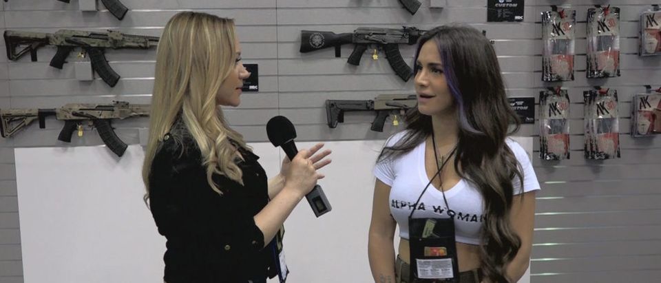 Orin Julie, " Queen of Guns " NRA Convention 2019 Indianapolis, Indiana