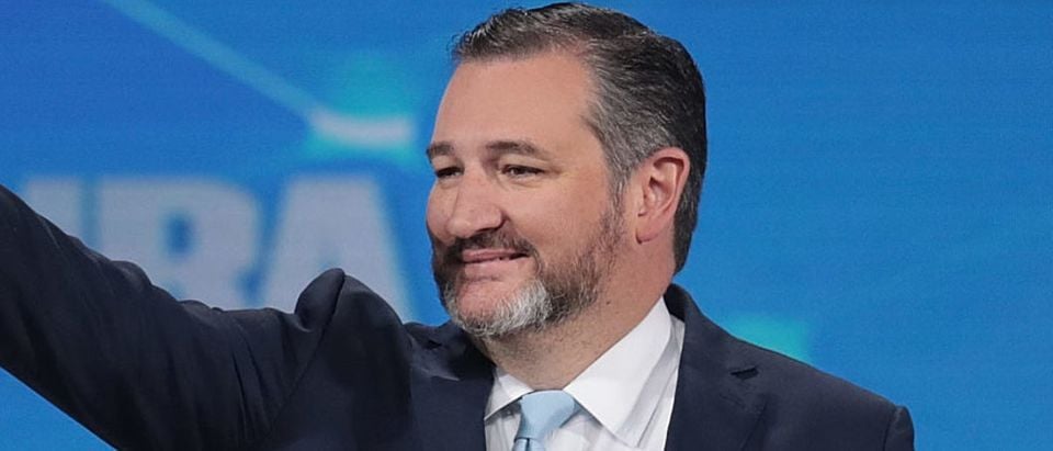 Republican Texas Sen. Ted Cruz mocked the 2020 Democratic primary field on Friday for the candidates' increasingly progressive policy proposals that would undermine fundamental rights guaranteed in the U.S. Constitution. Photo by Scott Olson/Getty Images