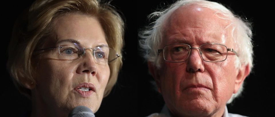 Democratic presidential candidates are increasingly embracing radical policies as they jockey for position in their party's crowded primary. (Left: Scott Olson/Getty Right: Scott Olson/Getty)