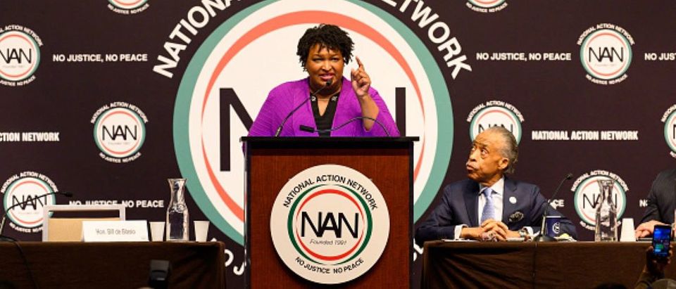 Stacey Abrams, former Georgia Gubernatorial Candidate, is at the National Action Network (NAN) convention in New York City. (Photo by Michael Brochstein/SOPA Images/LightRocket via Getty Images)