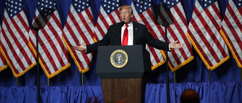 President Trump Addresses National Association Of Realtors In Washington DC