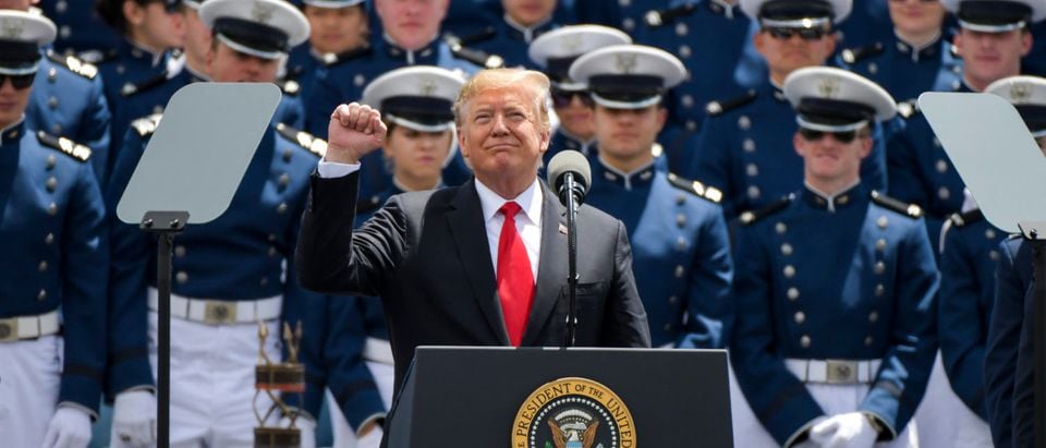 President Trump Delivers Remarks At US Air Force Academy Graduation Ceremony