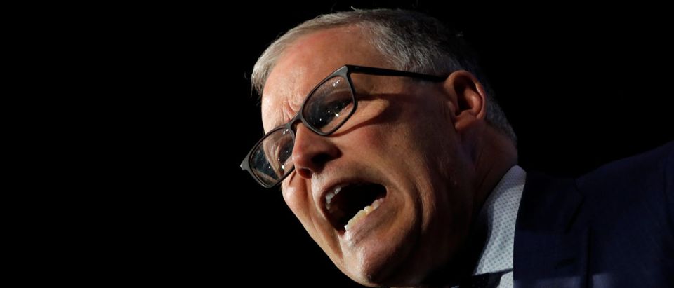 U.S. 2020 Democratic presidential candidate and Governor Jay Inslee participates in a moderated discussion at the We the People Summit in Washington