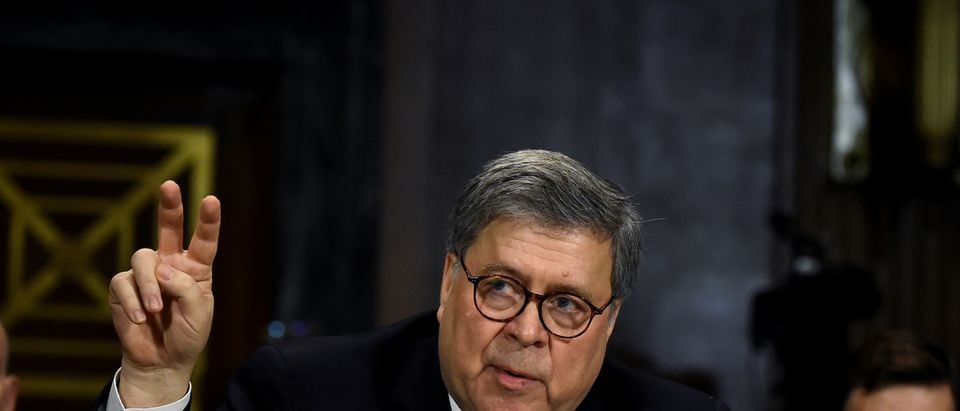 U.S. Attorney General William Barr testifies before a Senate Judiciary Committee hearing on "the Justice Department's investigation of Russian interference with the 2016 presidential election" on Capitol Hill in Washington, U.S., May 1, 2019. REUTERS/Clodagh Kilcoyne