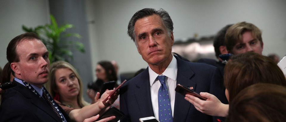 Mitt Romney said he wanted an investigation midst sexual assault allegations against Trump. (Photo by Alex Wong/Getty Images)