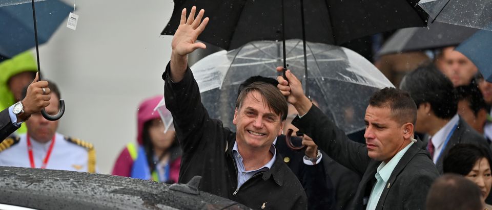 Bolsonaro Waving At Crowd In Japan