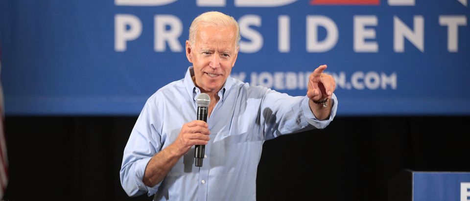 Democratic presidential candidate and former U.S. Vice President Joe Biden speaks during a campaign stop at Clinton Community College on June 12, 2019 in Clinton, Iowa. (Scott Olson/Getty Images)