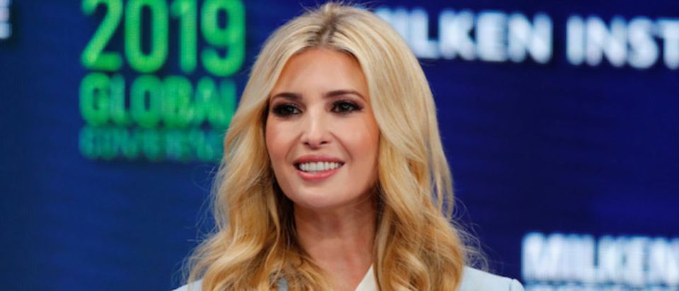 Ivanka Trump Advisor to the President, The White House, Co-Chair of the American Workforce Policy Advisory Board speaks at the Milken Institute's 22nd annual Global Conference in Beverly Hills, California, U.S., April 29, 2019. REUTERS/Mike Blake