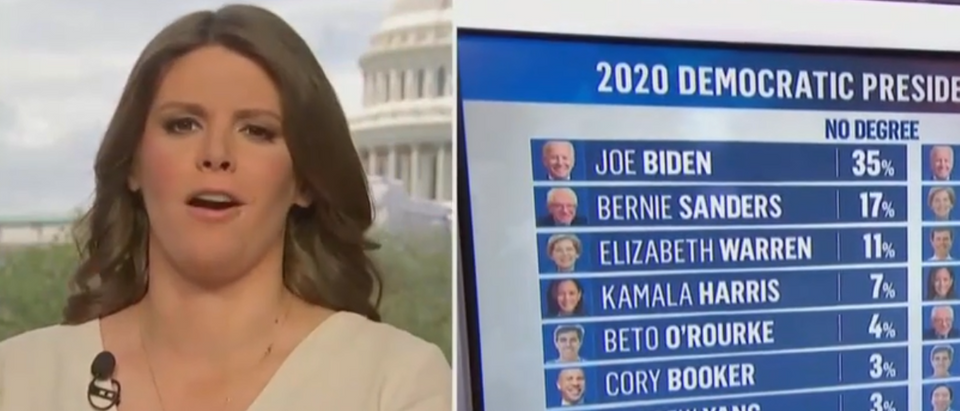 MSNBC anchor Kasie Hunt labels Biden-referenced senators as Republican (MSNBC screengrab)