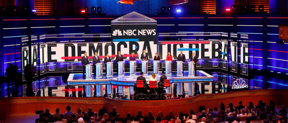 Candidates participate in the first U.S. 2020 presidential election Democratic candidates debate in Miami, Florida, U.S., REUTERS/Mike Segar.