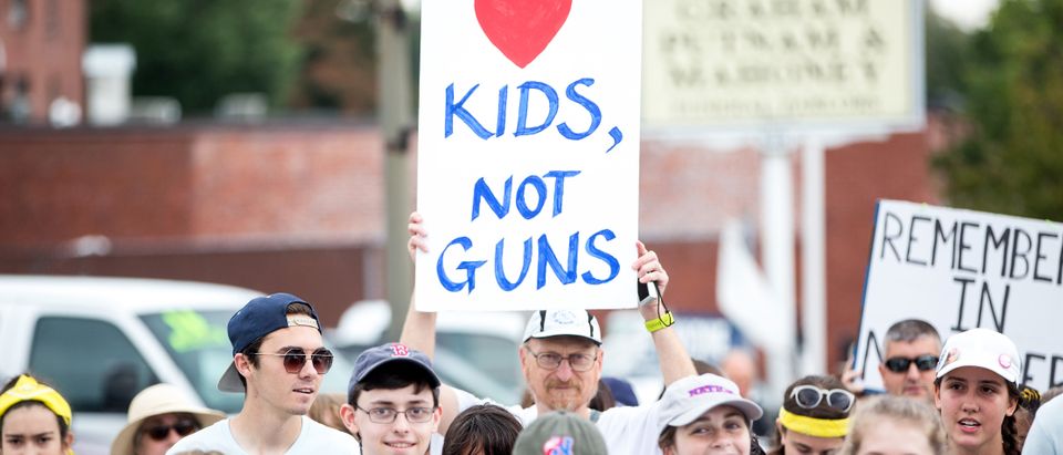 Parkland Shooting Survivor And Activist David Hogg Leads March Against Gun Violence In Massachusetts