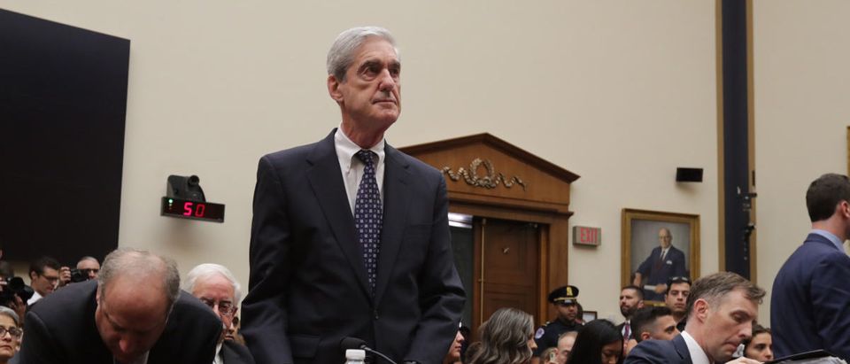 Former Special Counsel Robert Mueller arrives before testifying to the House Judiciary Committee about his report on Russian interference in the 2016 presidential election in the Rayburn House Office Building July 24, 2019 in Washington, DC. (Photo by Chip Somodevilla/Getty Images)